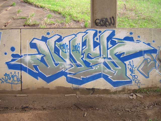 Graffiti writing breaks the hegemonic hold of corporate governmental style 